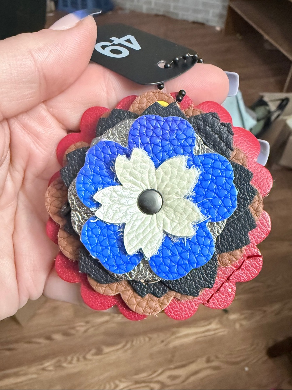 Handmade Floral Bag Charm